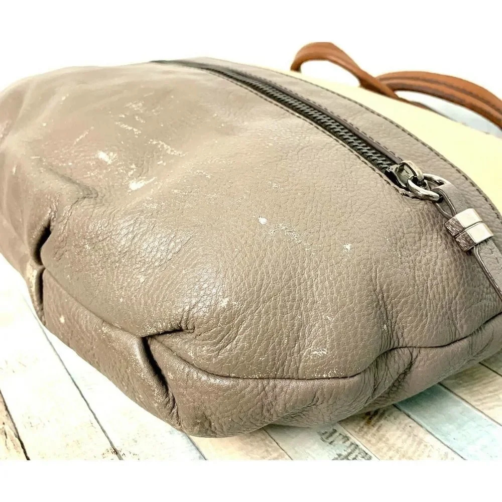 orYANY MULTI BEIGE GRAY GENUINE LEATHER MESSENGER X-BODY SHOULDER BAG HANDBAG